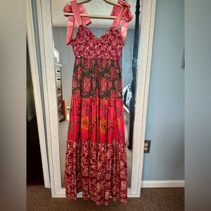 Free People Bluebell maxi sundress, magenta, size M